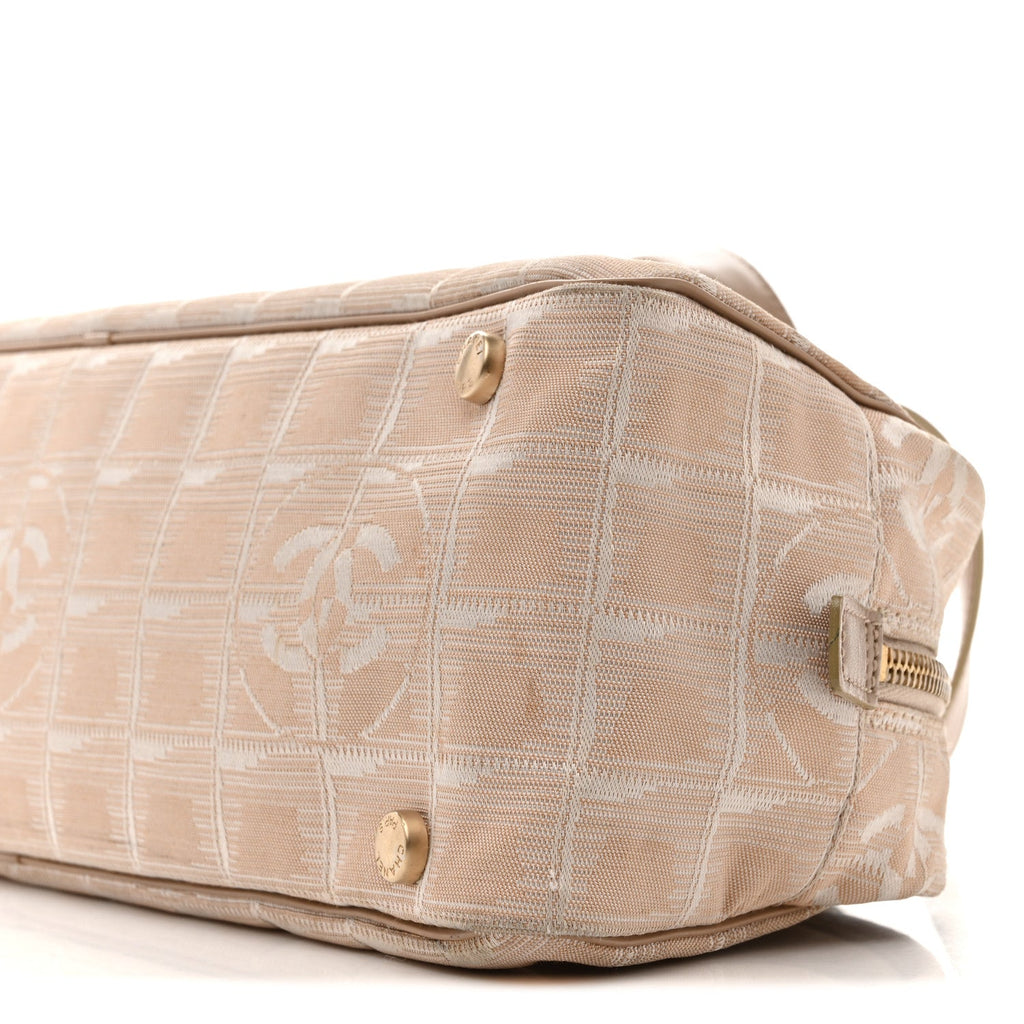 Chanel Nylon Travel Bowler Beige