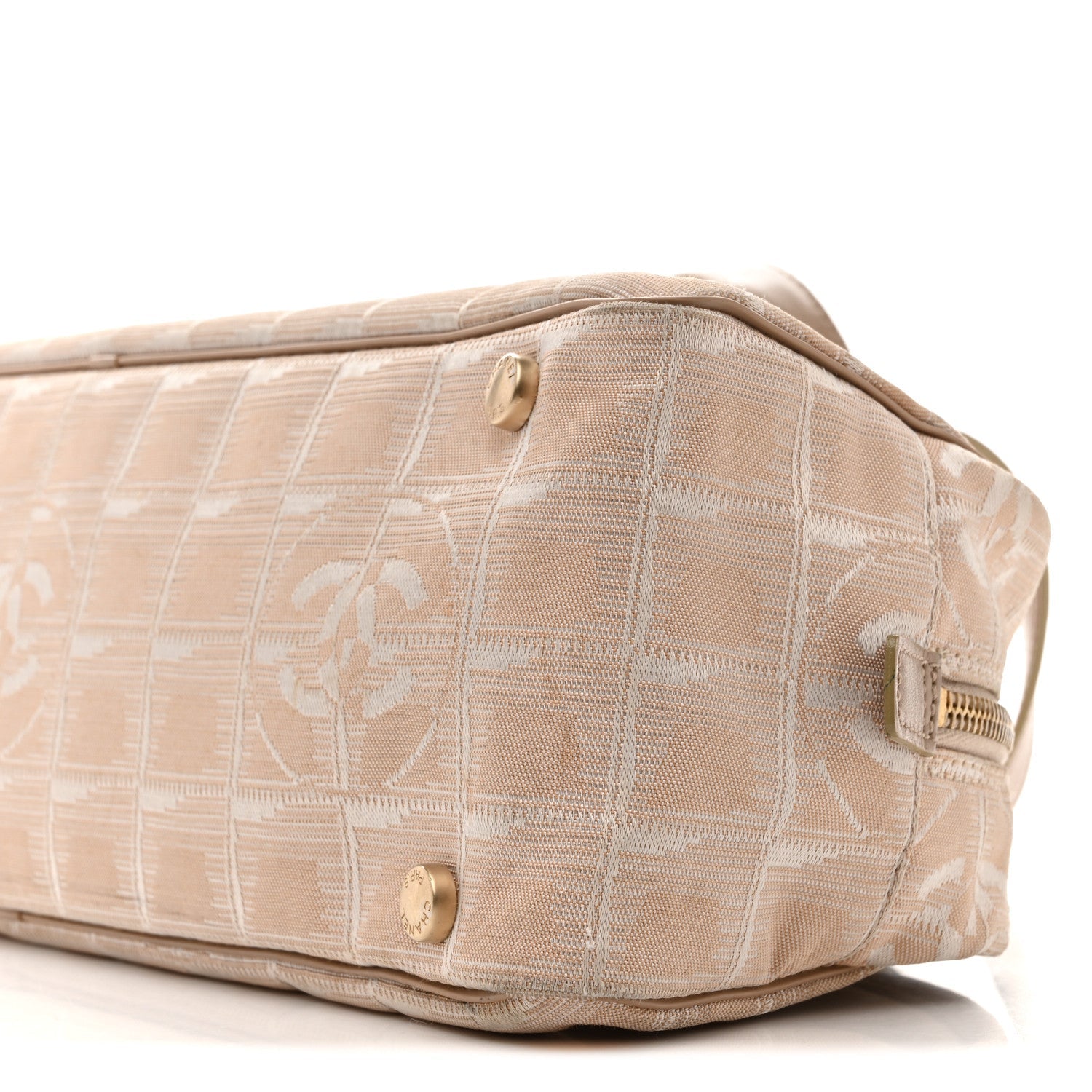 Chanel Nylon Travel Bowler Beige