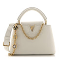Louis Vuitton Taurillon Small Chain My Capucines Snow