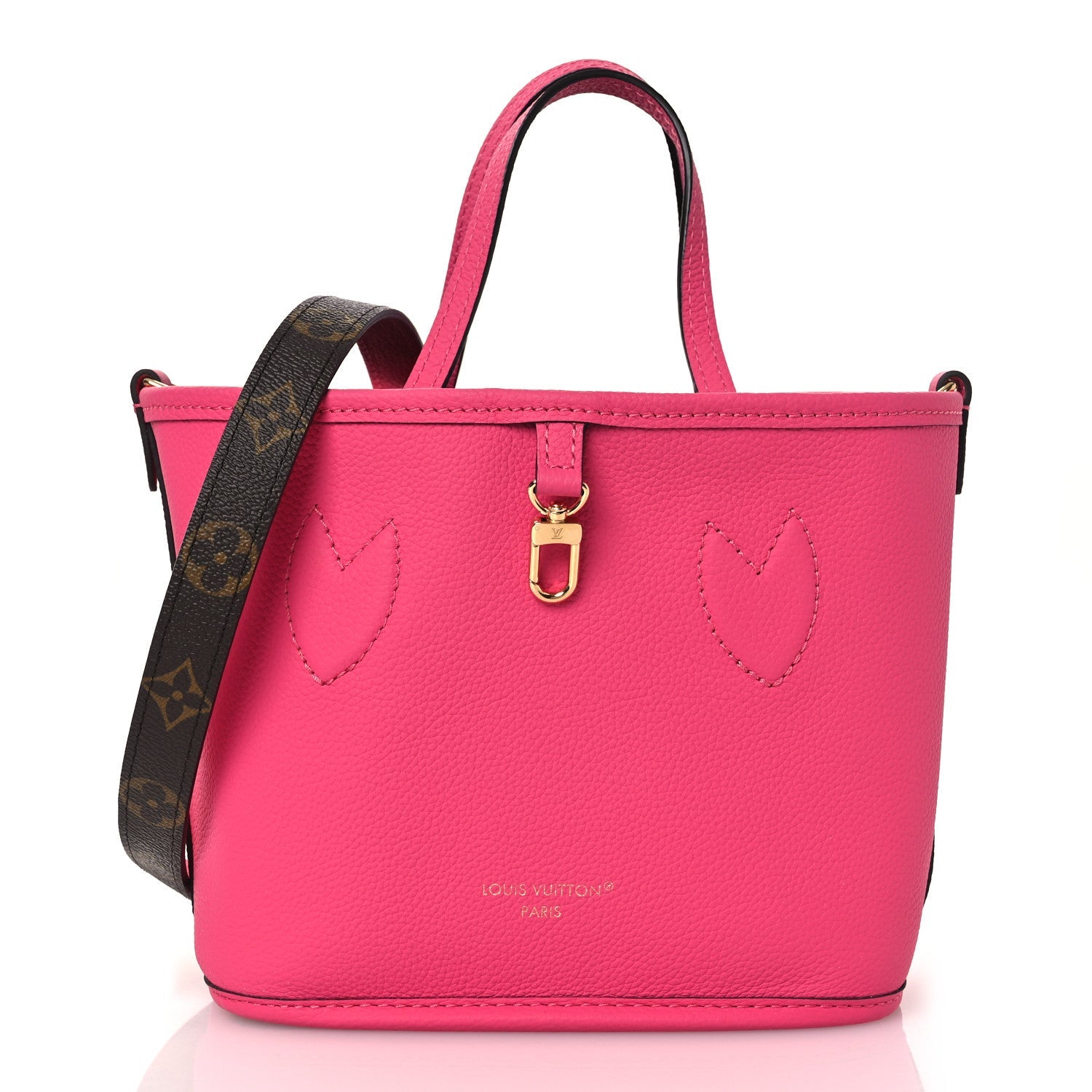 Louis Vuitton Monogram Neverfull Inside Out Bandouliere BB Rose Pondichery