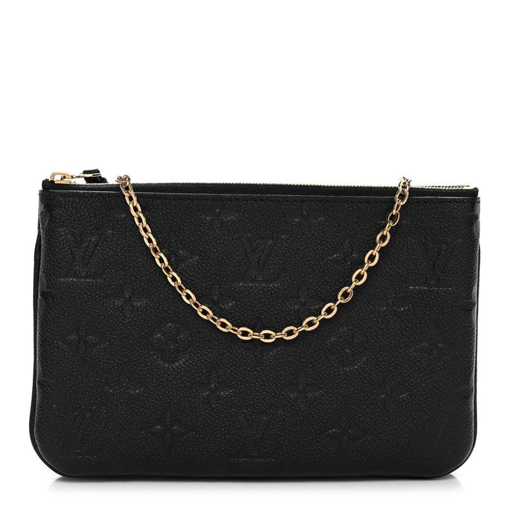Louis Vuitton Empreinte Double Zip Pochette Black