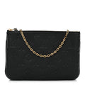 Louis Vuitton Empreinte Double Zip Pochette Black