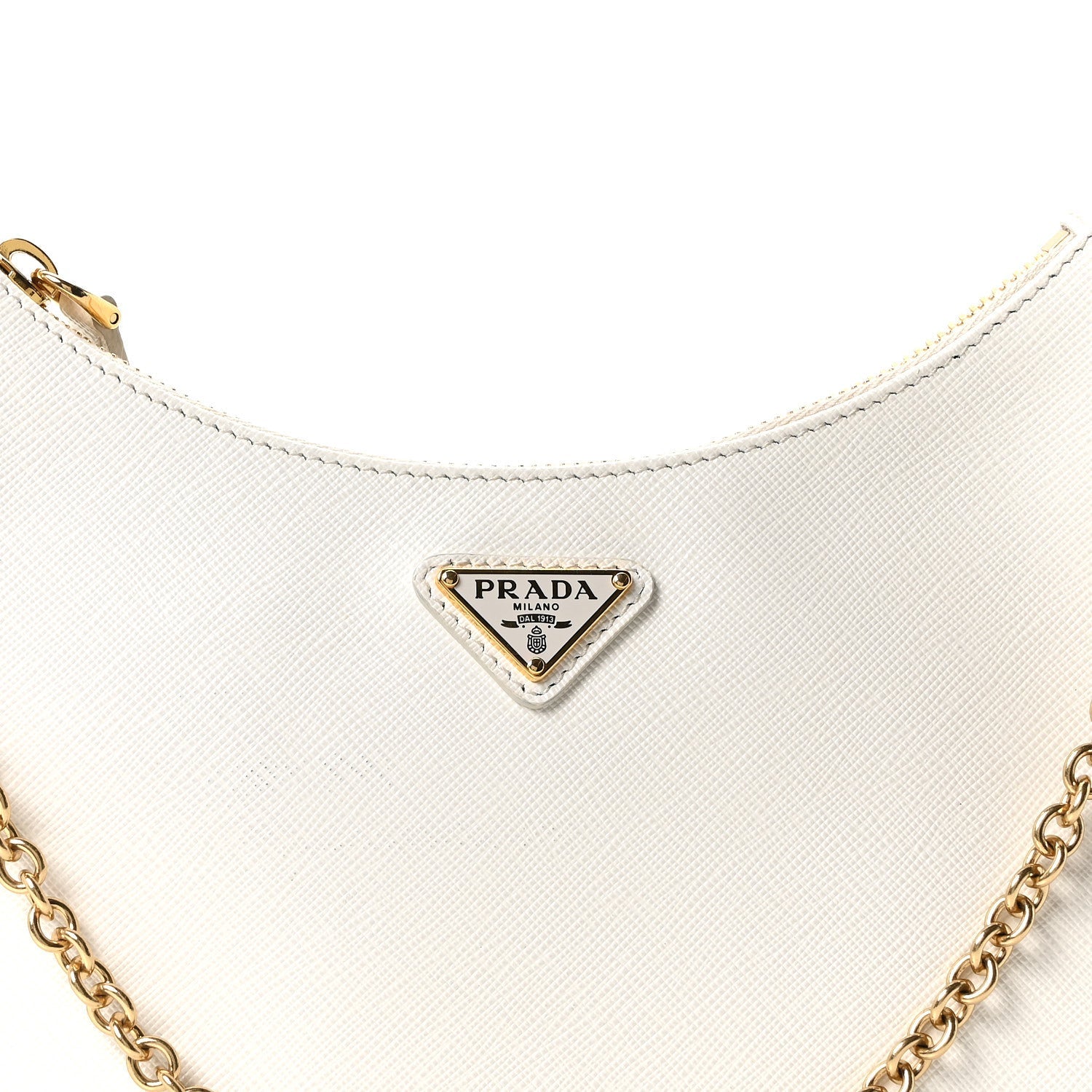 Prada Saffiano Re-Edition 2005 Shoulder Bag White