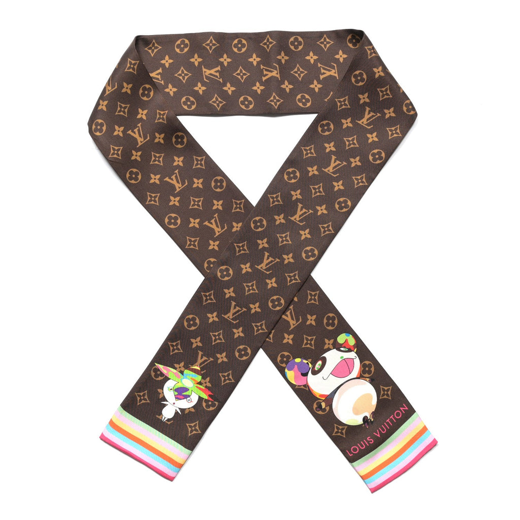 Louis Vuitton LV X TM Silk Monogram Superflat Character Bandeau Brown