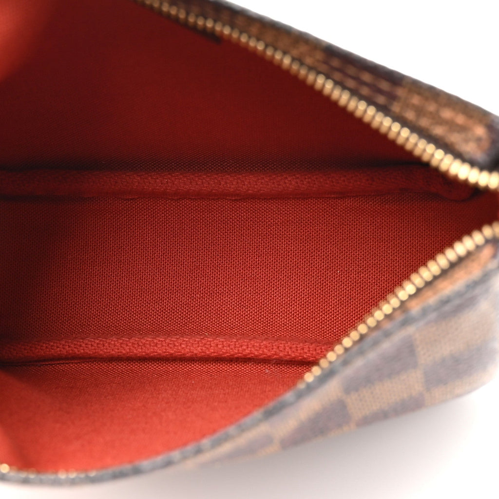 Louis Vuitton Damier Ebene Trousse Make Up Bag Pochette
