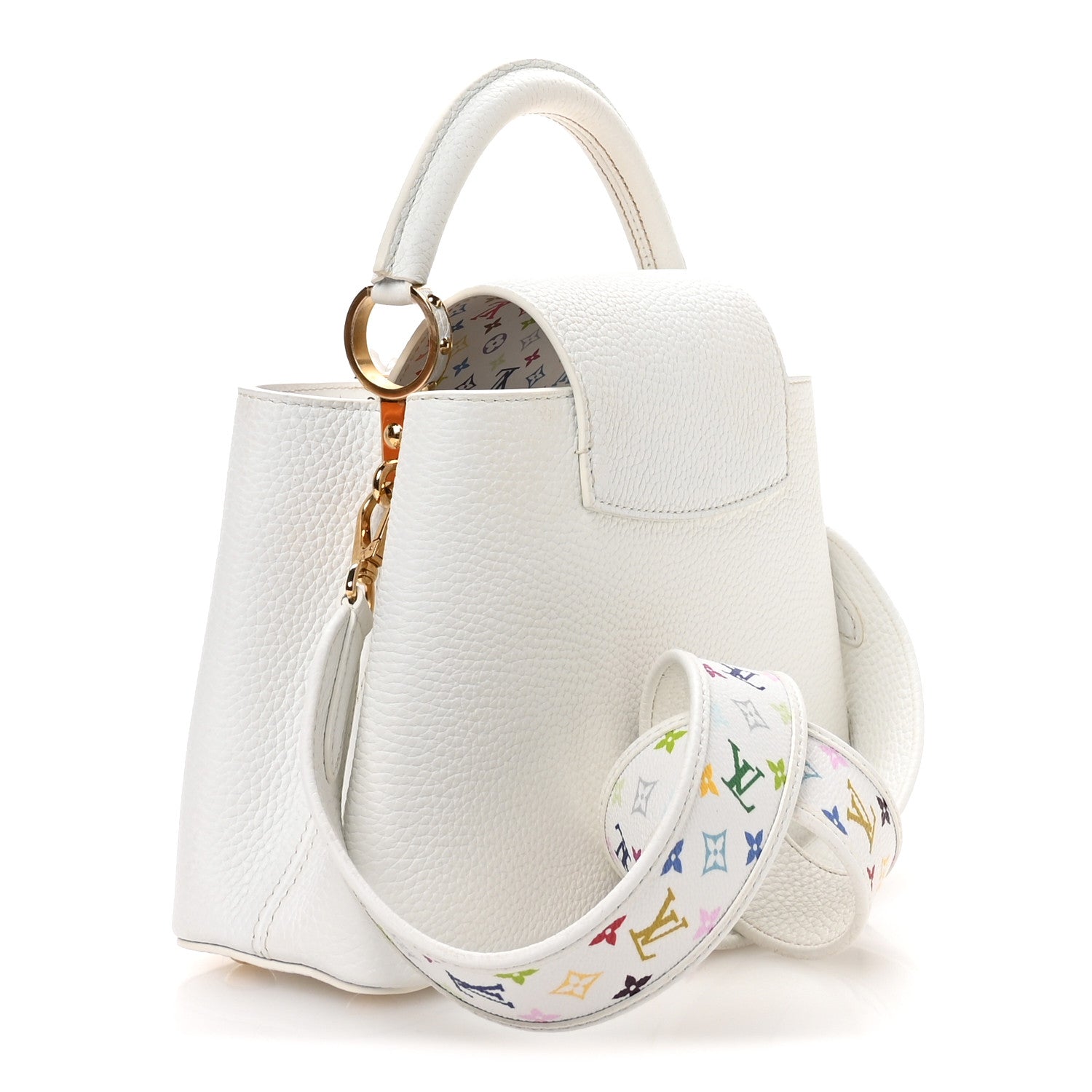 Louis Vuitton LV X TM Taurillon BB Capucines Blanc