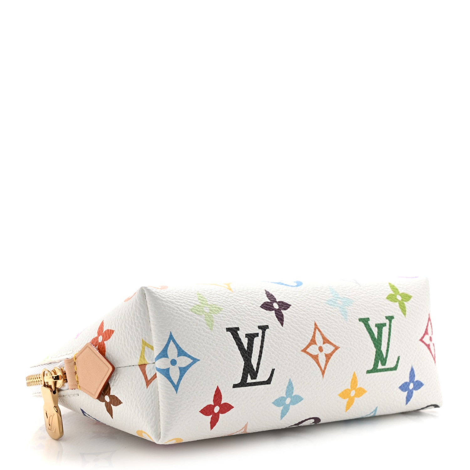 Louis Vuitton LV x TM Monogram Multicolor Cosmetic Pouch PM White