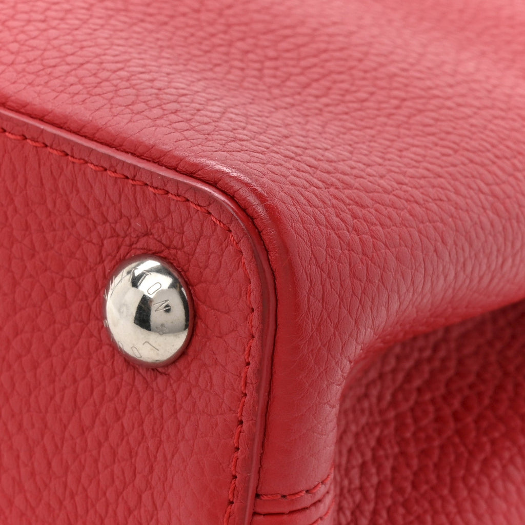Louis Vuitton Taurillon Capucines BB Scarlet Red