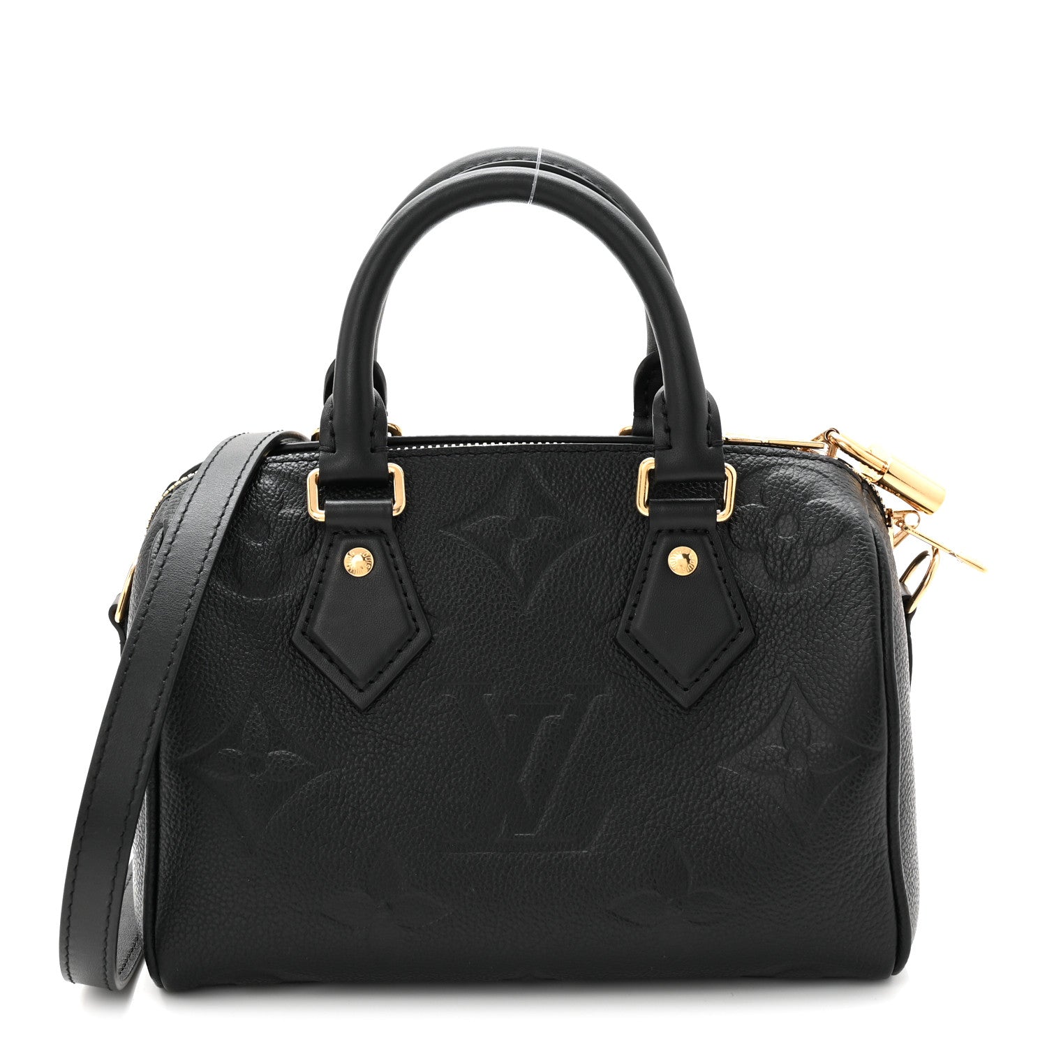 Louis Vuitton Empreinte Monogram Giant Speedy Bandouliere 20 Black