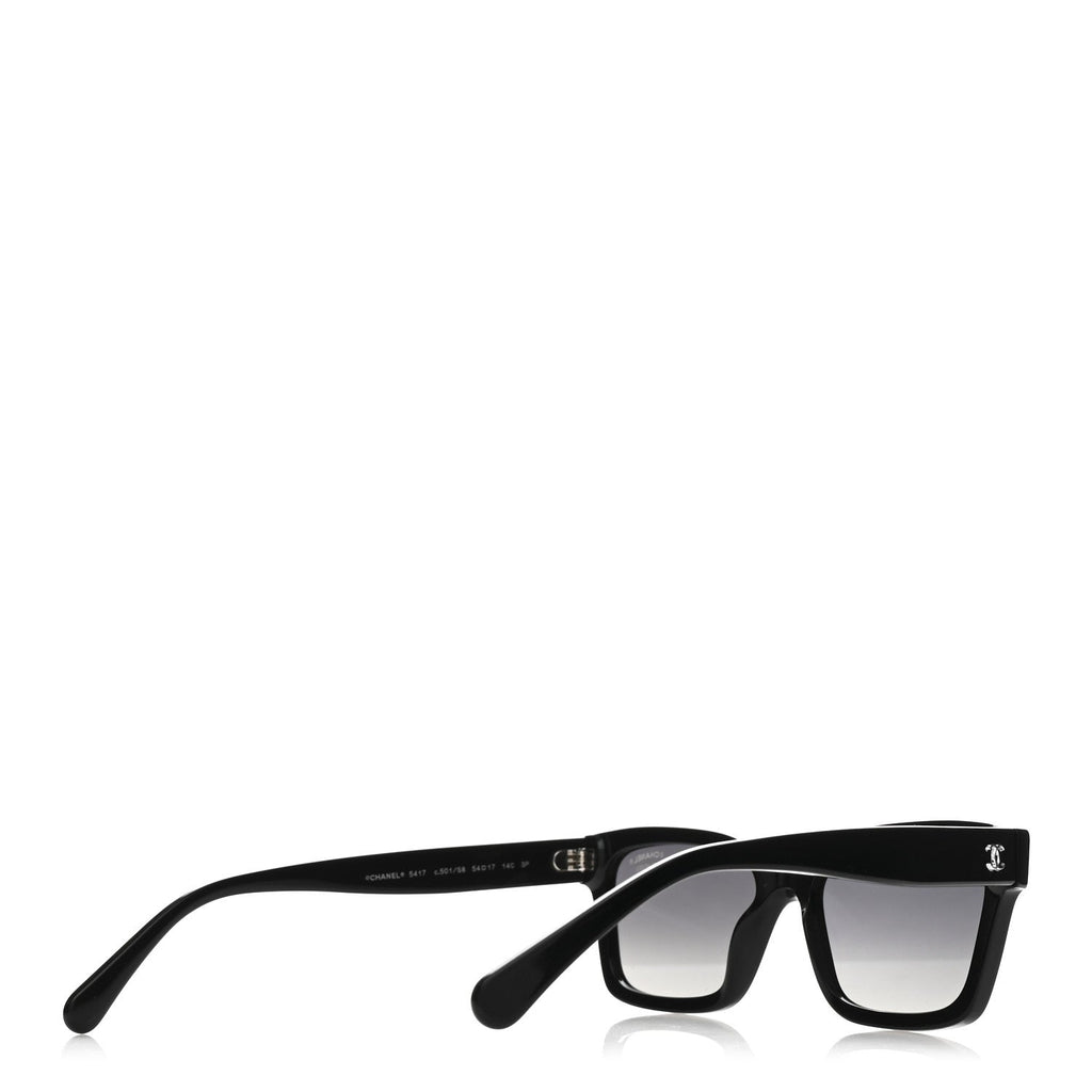 Acetate Polarized Square Sunglasses 5417 Black
