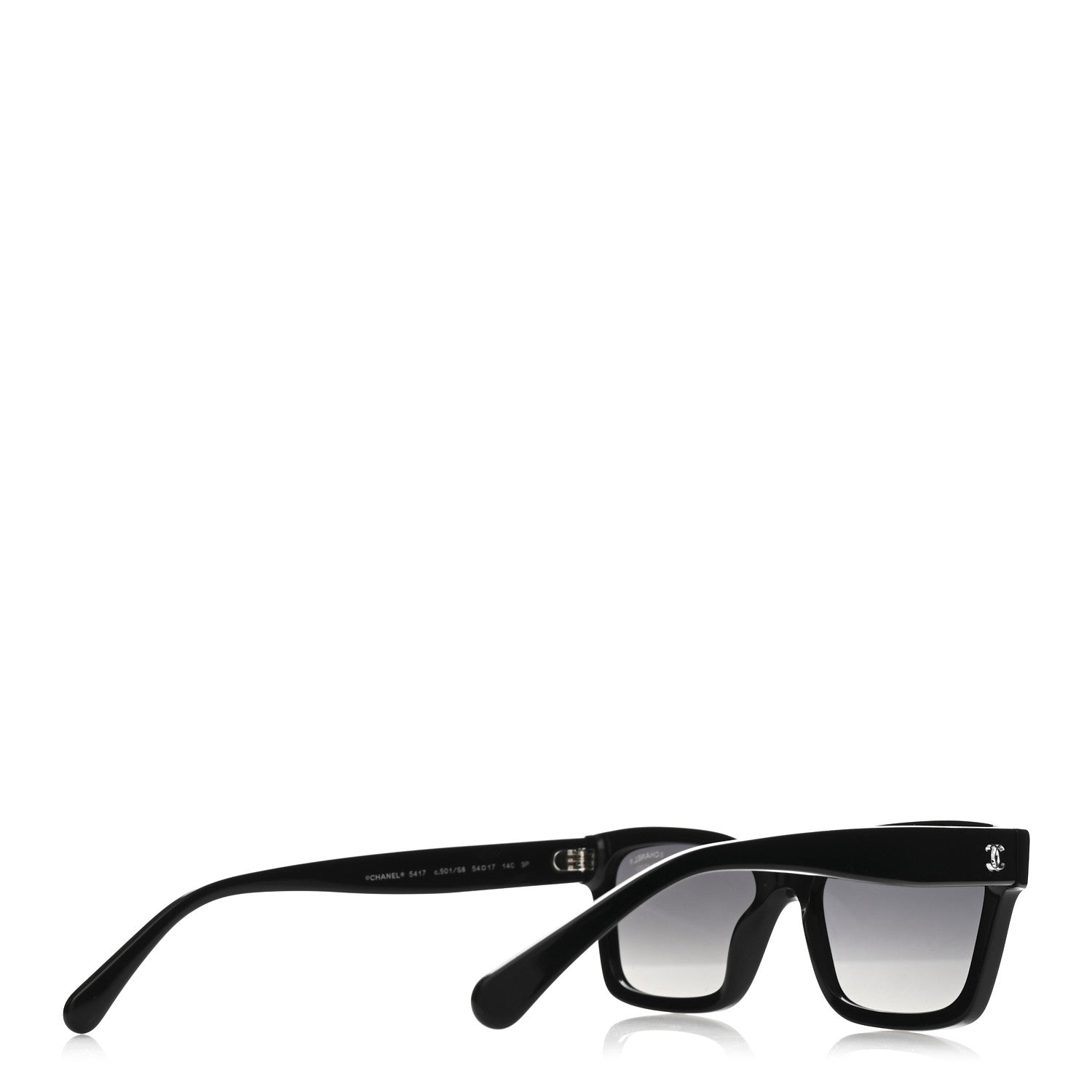 Acetate Polarized Square Sunglasses 5417 Black
