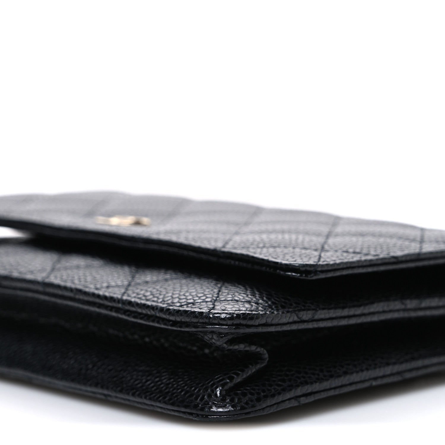 Chanel Caviar Quilted Wallet on Chain WOC Black
