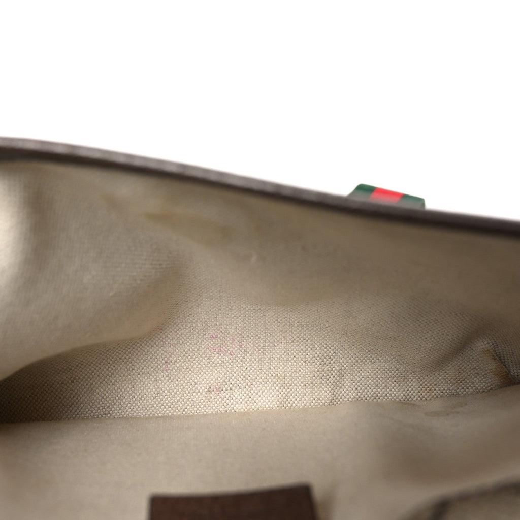 Gucci GG Supreme Monogram Neo Vintage Web Belt Bag Brown