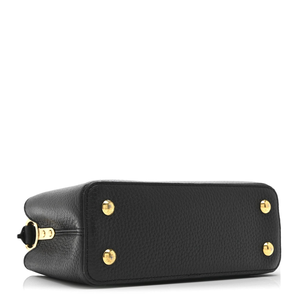 Louis Vuitton Taurillon Mini Capucines Black