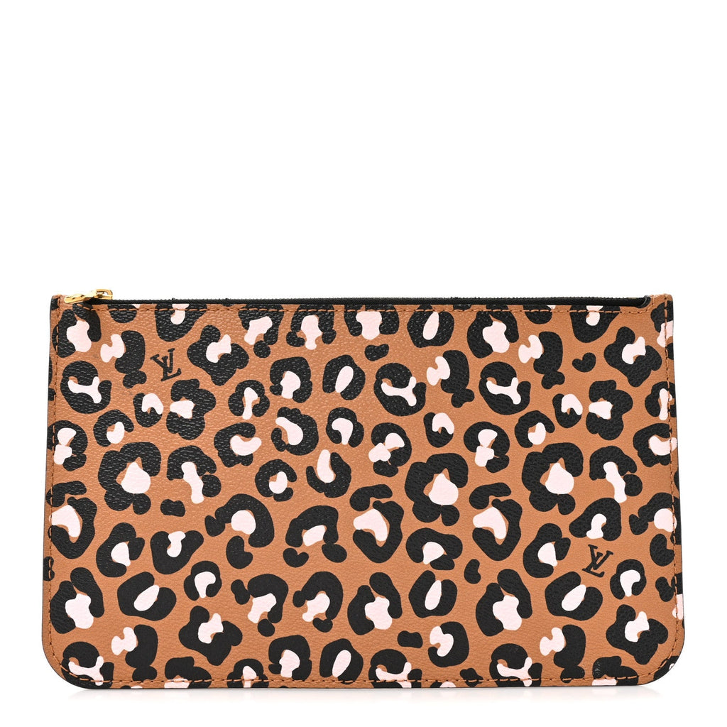Louis Vuitton Empreinte Monogram Giant Wild At Heart Neverfull MM Pochette Brown