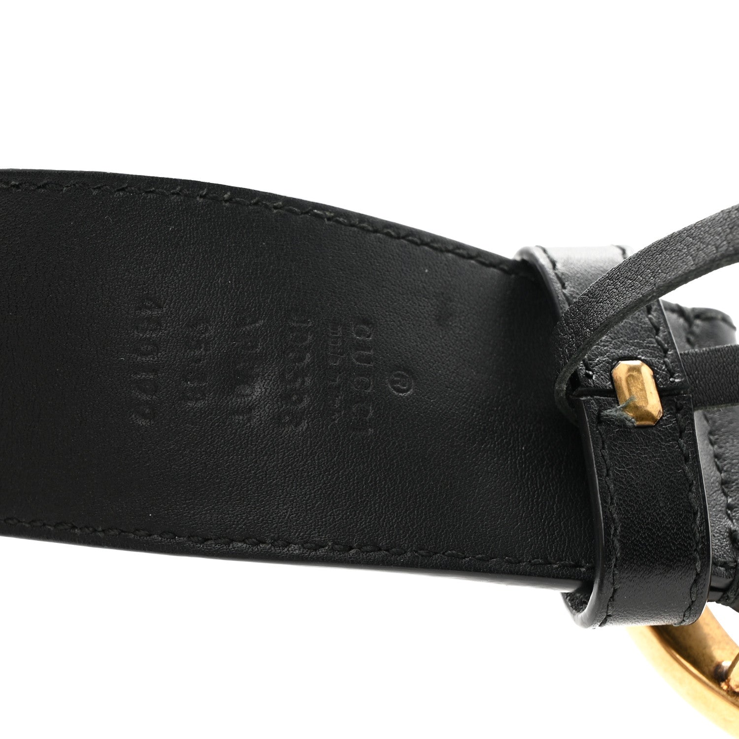 Gucci Calfskin Double G 40mm Belt 95 38 Black