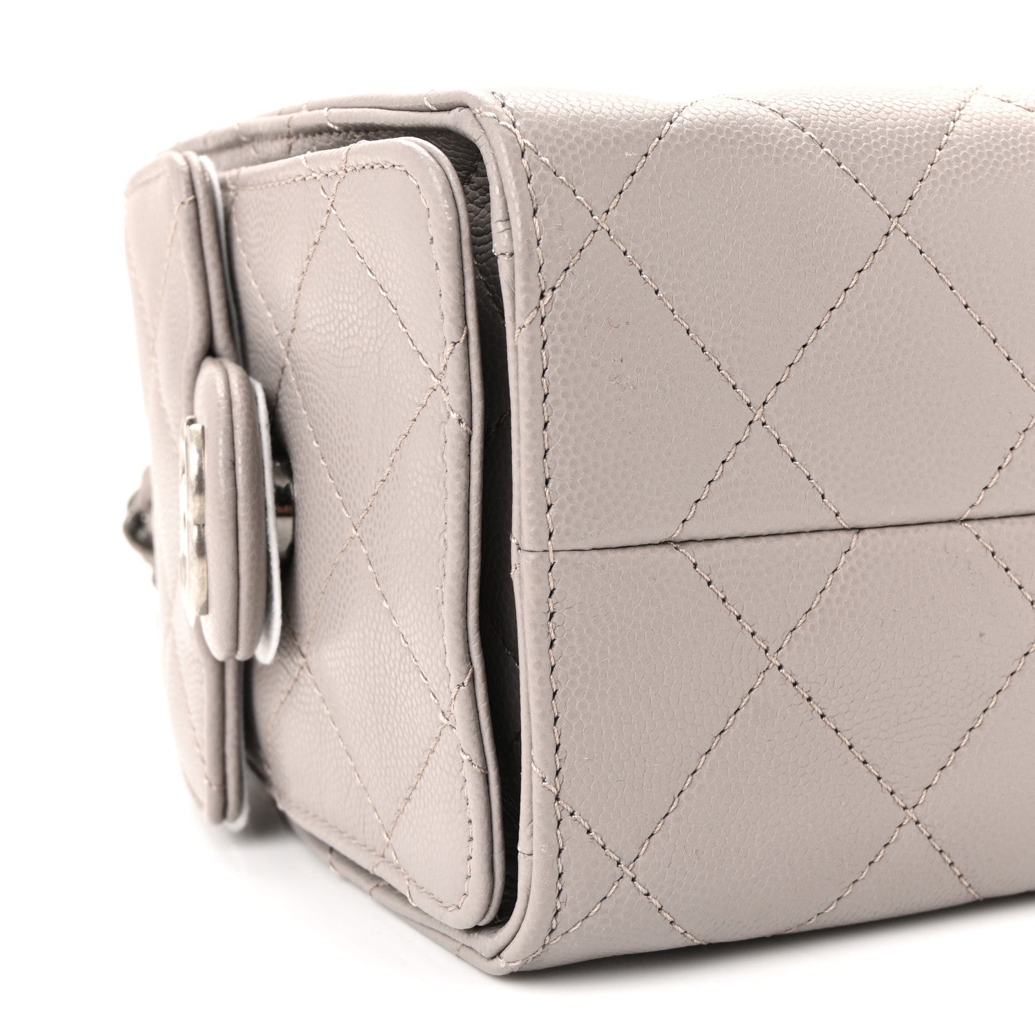 Chanel Caviar Quilted Mini Chanel 25 Handbag Dark Grey