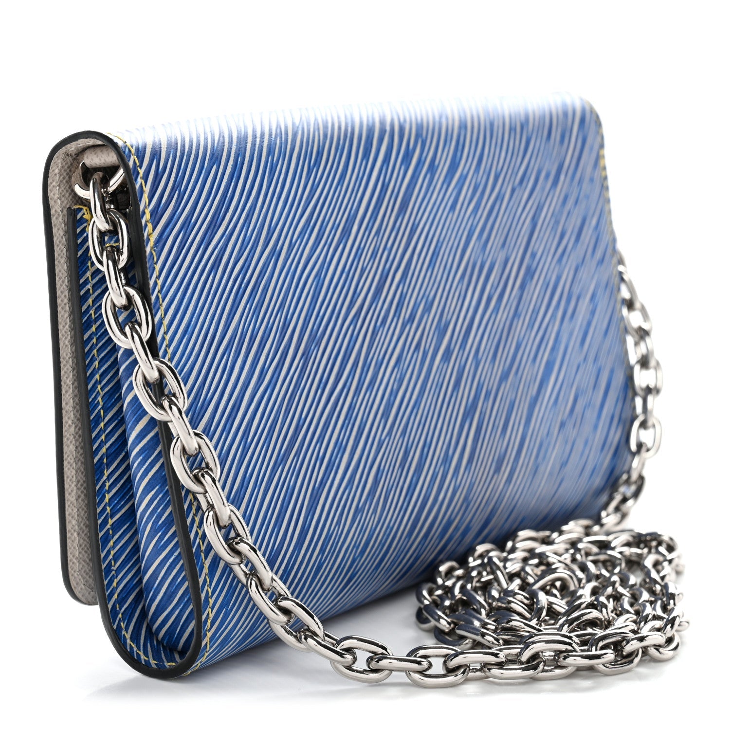Louis Vuitton Epi Pins Twist Chain Wallet Denim Light