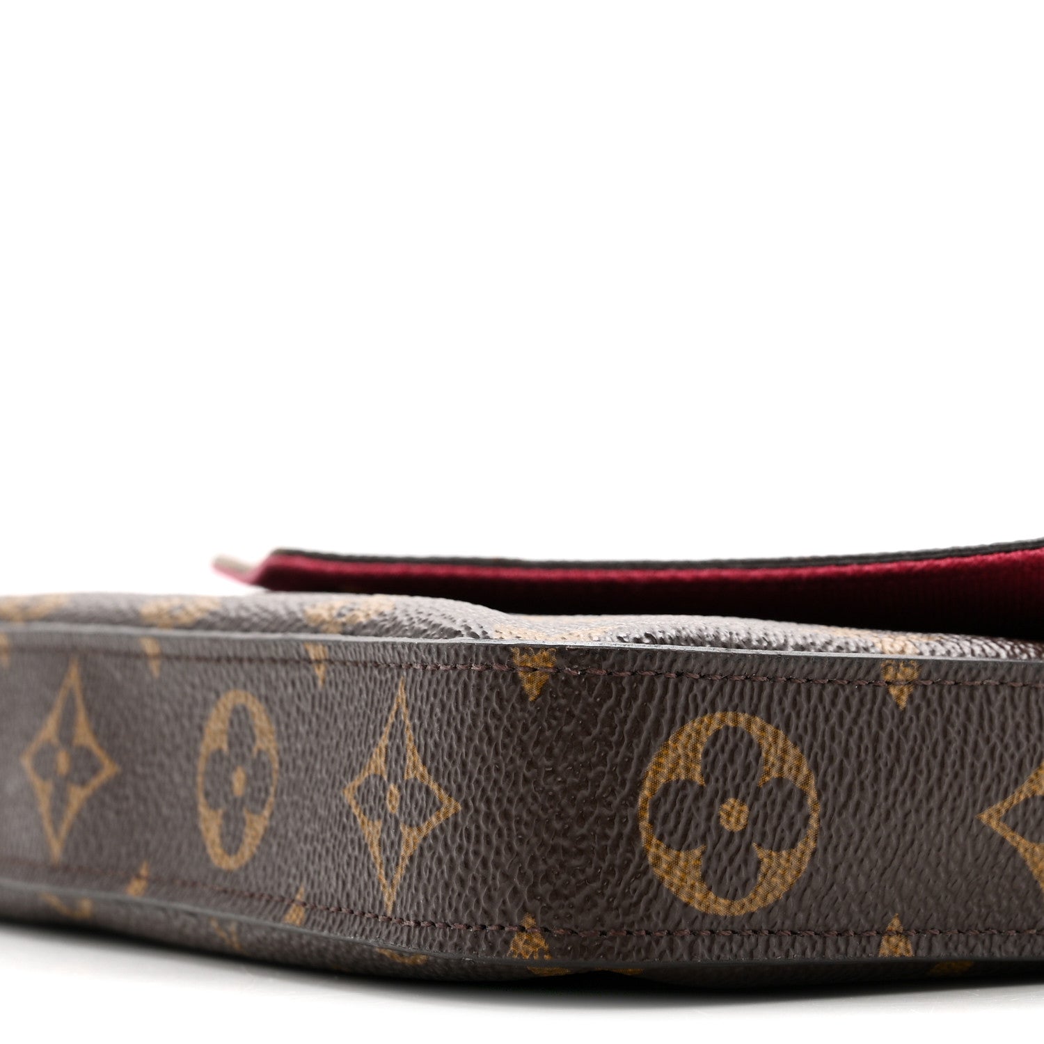 Louis Vuitton Monogram Pochette Felicie Chain Wallet Fuchsia