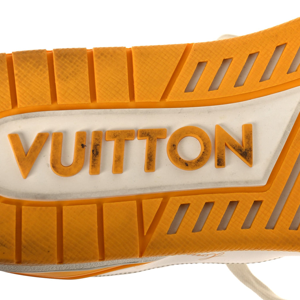 Louis Vuitton Calfskin LV Trainer Sneakers 11 Yellow