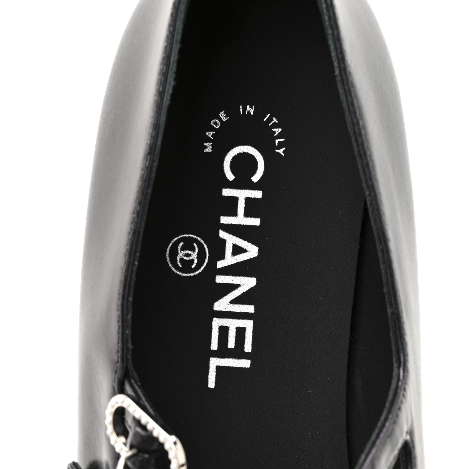 Lambskin Grosgrain Mary Jane Flats 39 Black