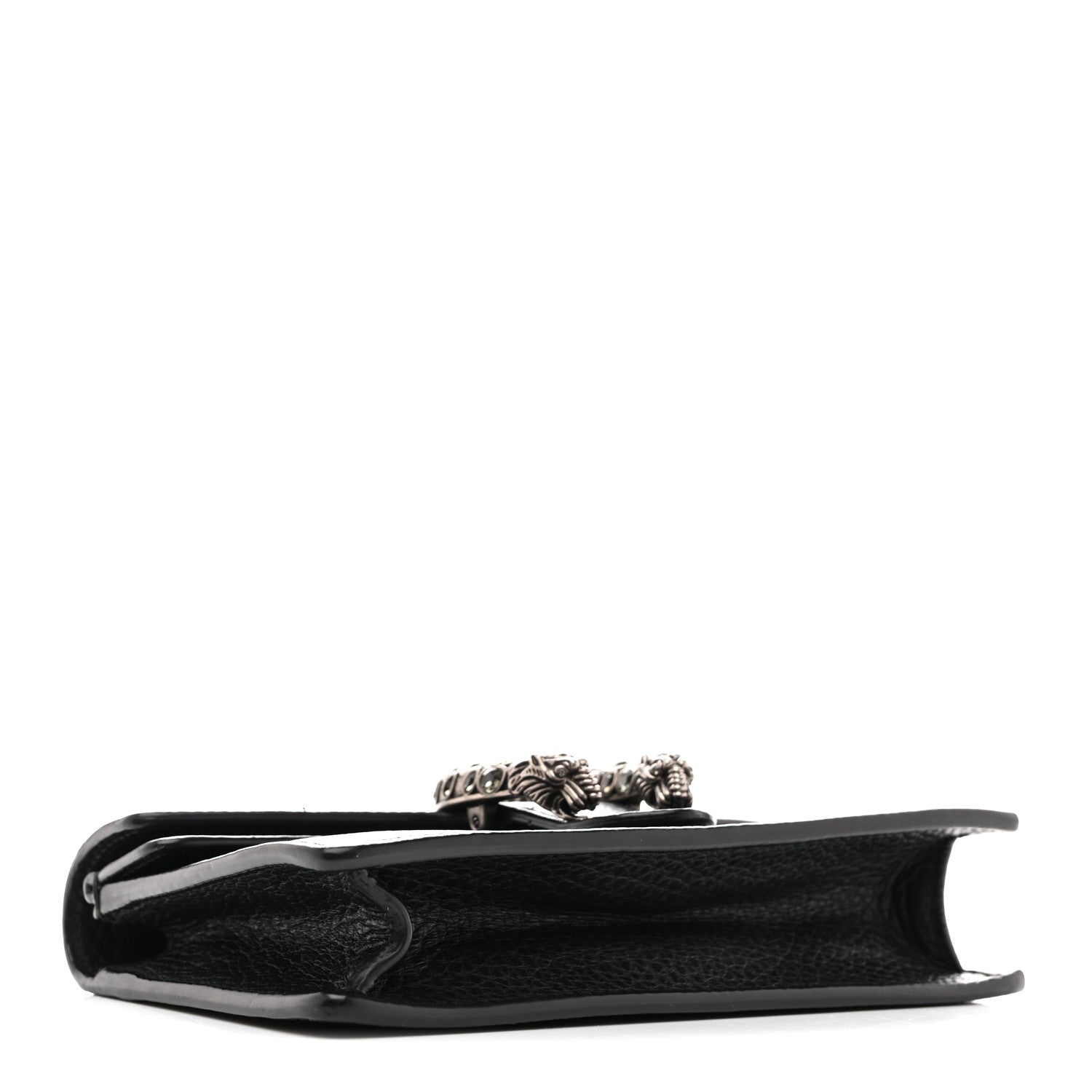 Gucci Dollar Calfskin Crystal Super Mini Dionysus Shoulder Bag Black
