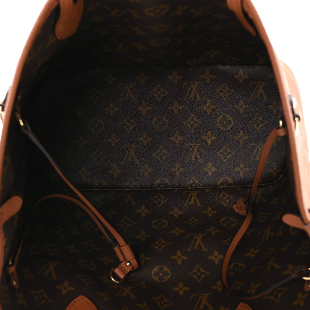 Louis Vuitton Monogram Calfskin Neo Neverfull Inside Out MM Tan