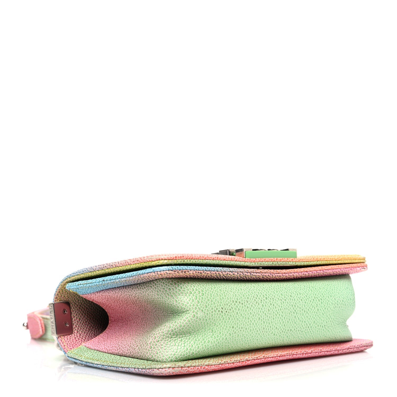Chanel Caviar Quilted Small Cuba Rainbow Boy Flap Multicolor