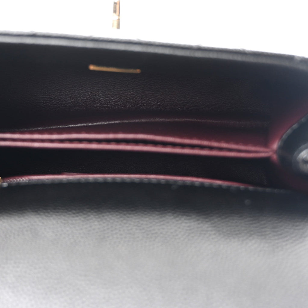 Chanel Caviar Quilted Extra Mini Coco Handle Flap Black