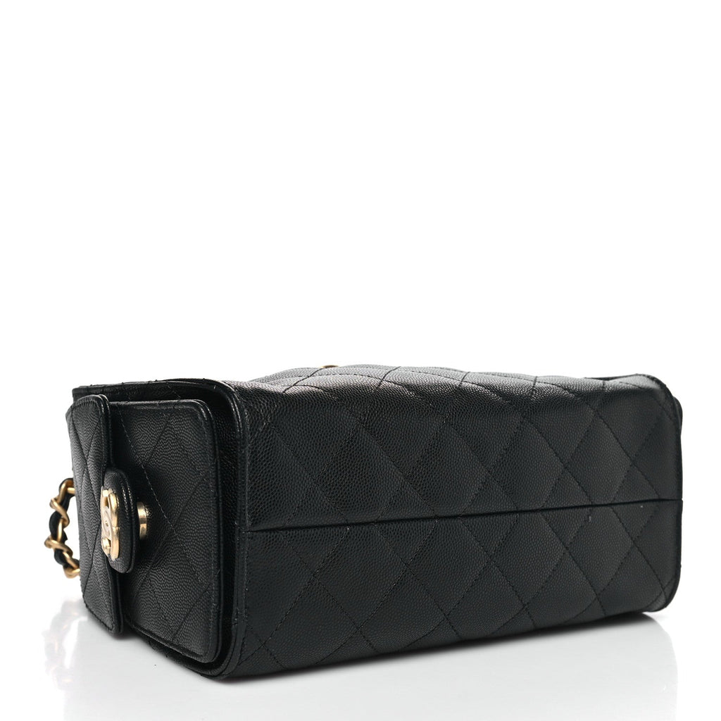 Chanel Caviar Quilted Mini Chanel 25 Handbag Black