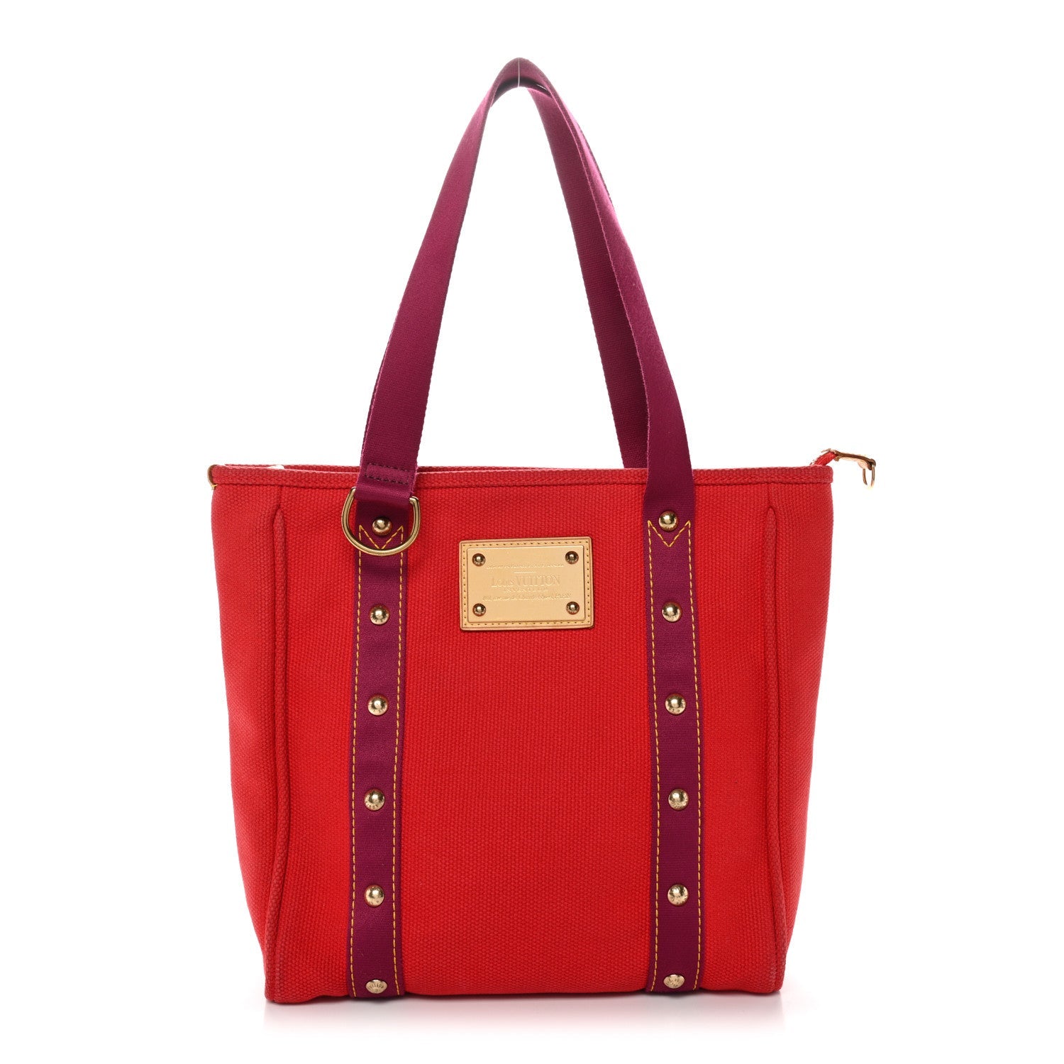 Louis Vuitton Toile Antigua Cabas MM Red Pink