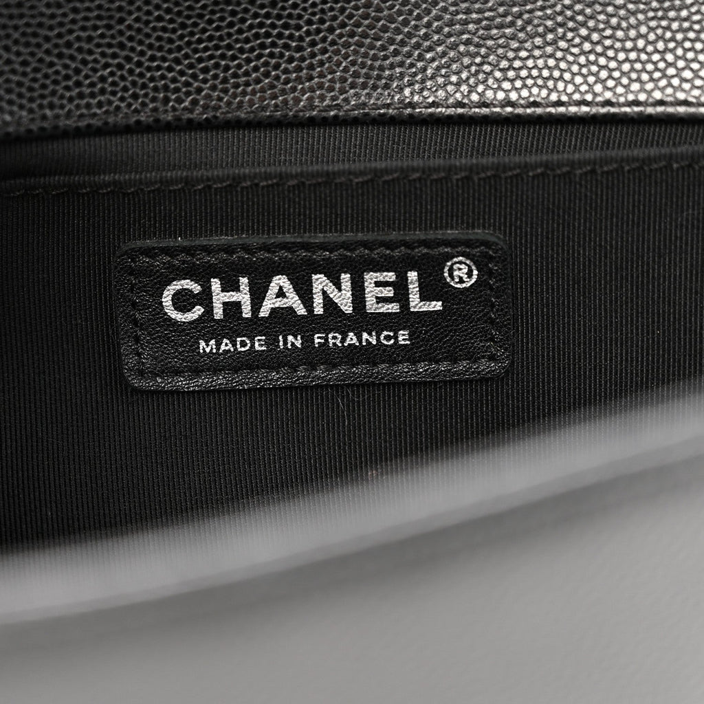 Chanel Caviar Quilted Medium Boy Flap Black