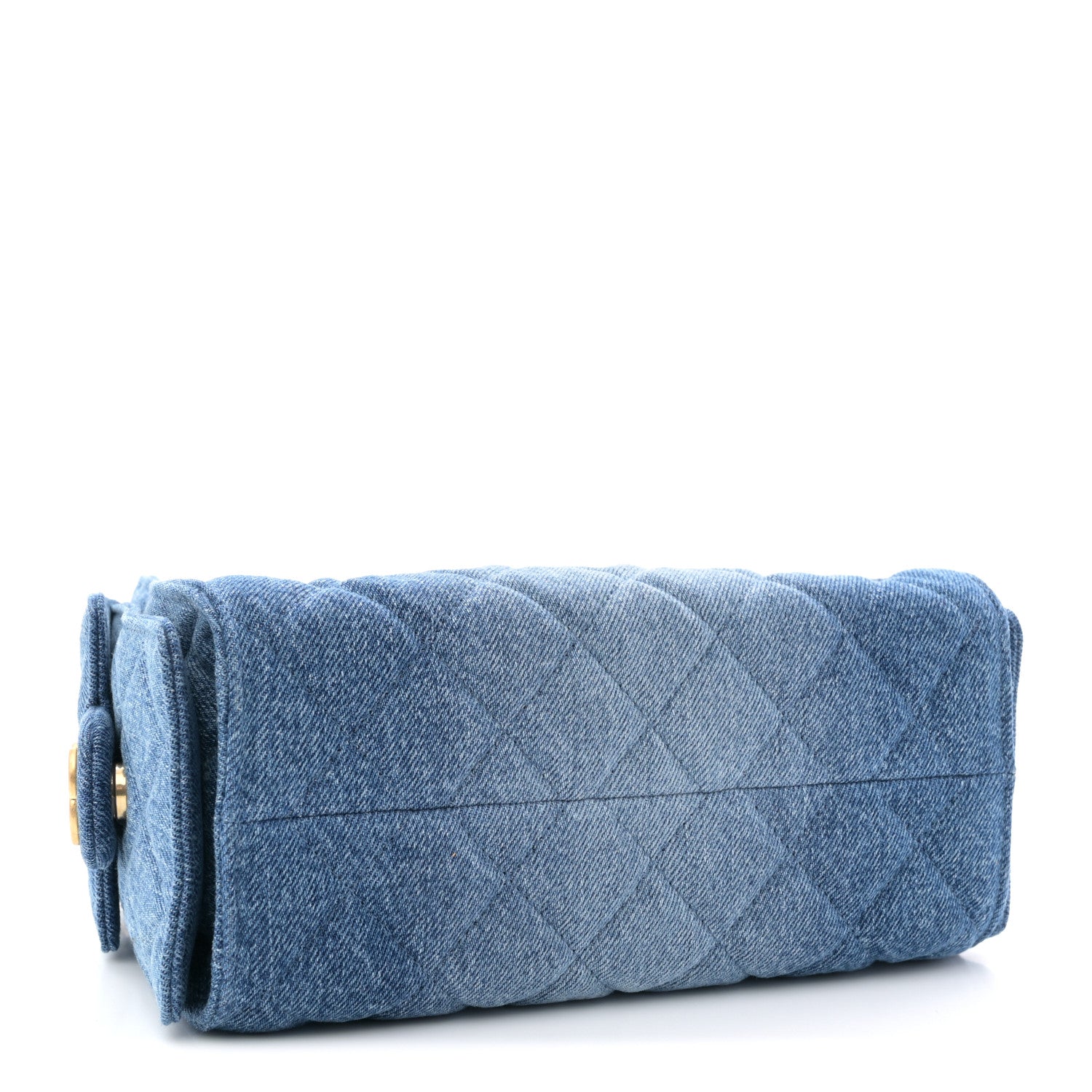 Chanel Washed Denim Quilted Mini Chanel 25 Handbag Blue