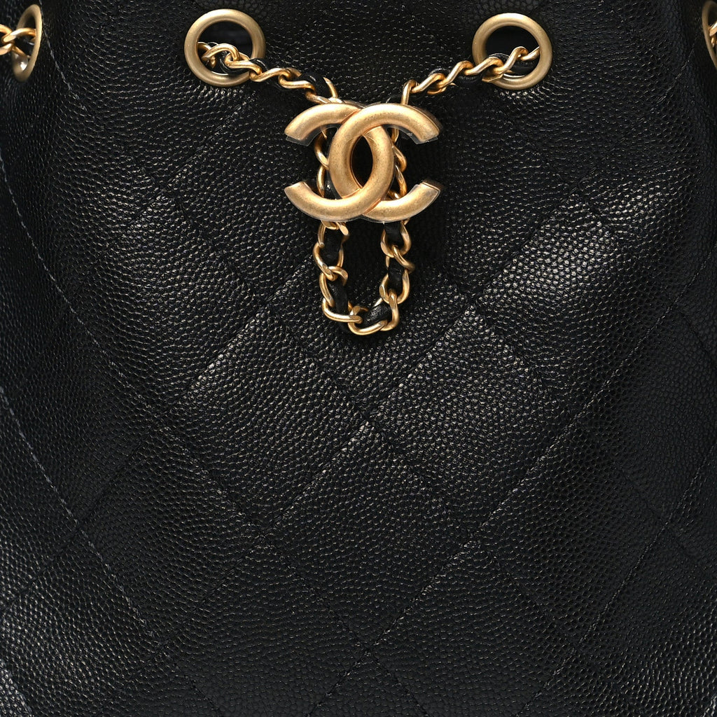Chanel Caviar Quilted Small Chanel 25 Handbag Black