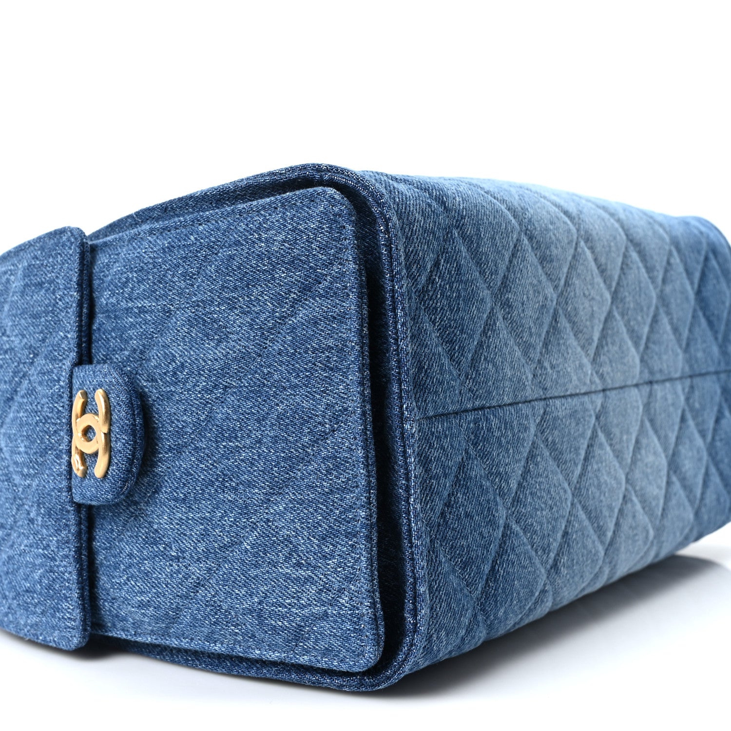 Chanel Washed Denim Quilted Small Chanel 25 Handbag Blue
