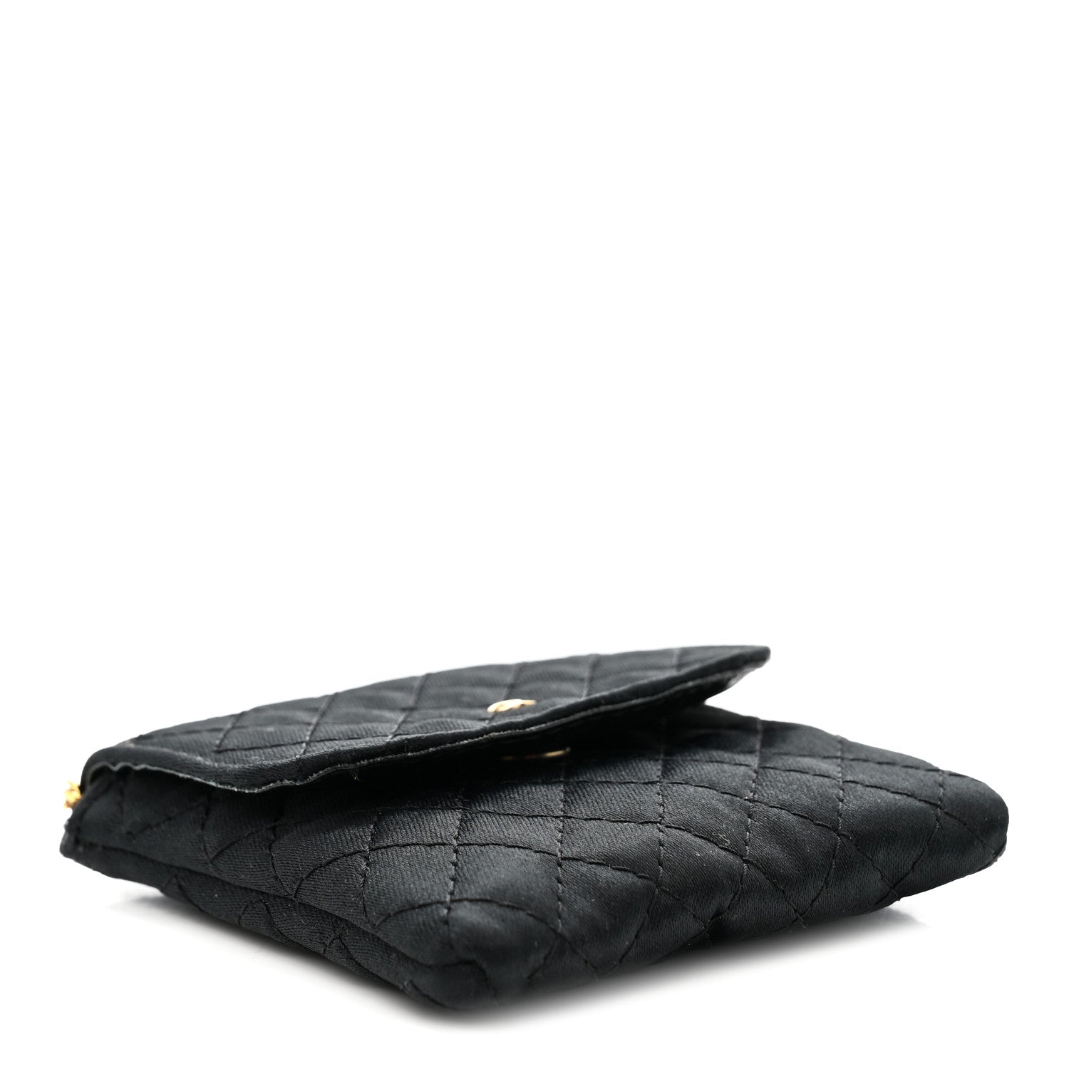 Chanel Jersey Quilted Micro Flap Bag Black
