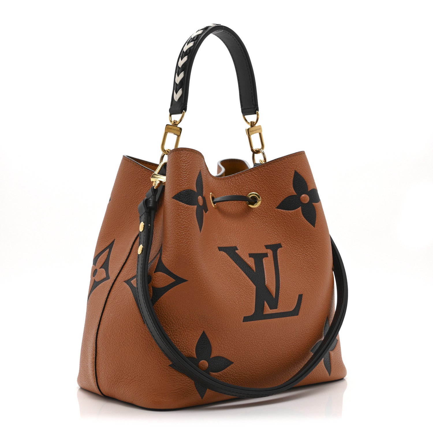Louis Vuitton Empreinte Monogram Giant Crafty Neonoe MM Caramel Black