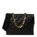Louis Vuitton Lambskin Embossed Monogram Coussin PM Black