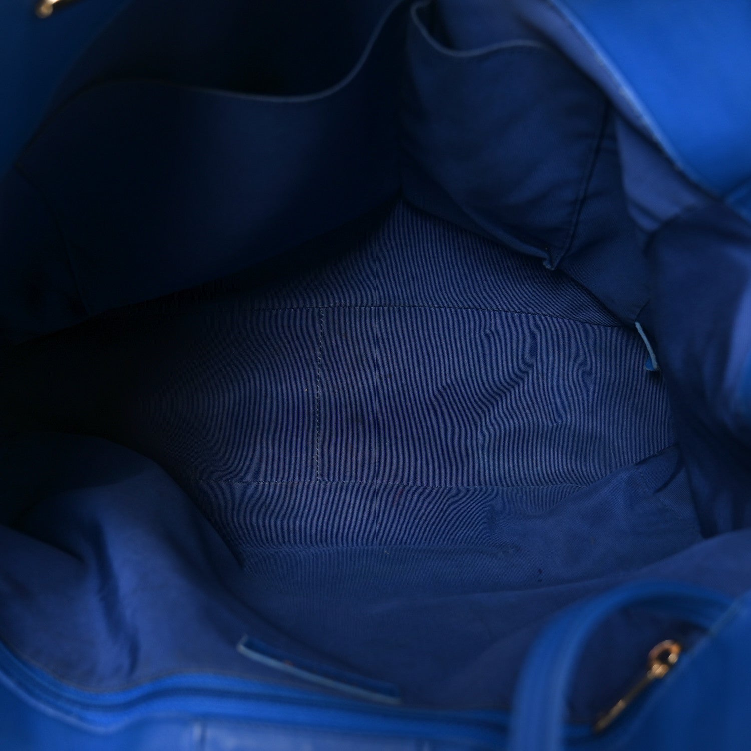 Chanel Calfskin Quilted Large CC Shopping Tote Blue