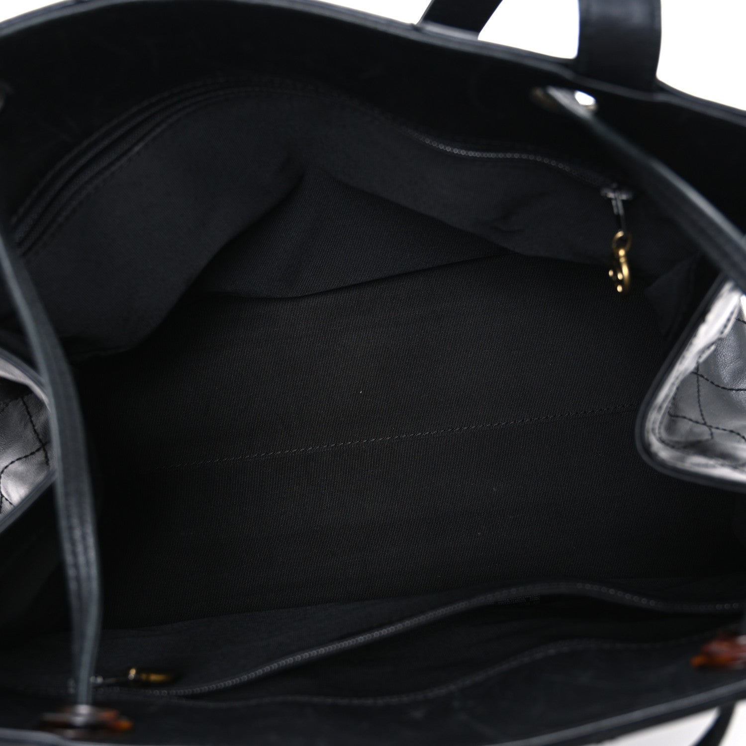 Chanel Lambskin Diamond Stitched Shoulder Bag Black