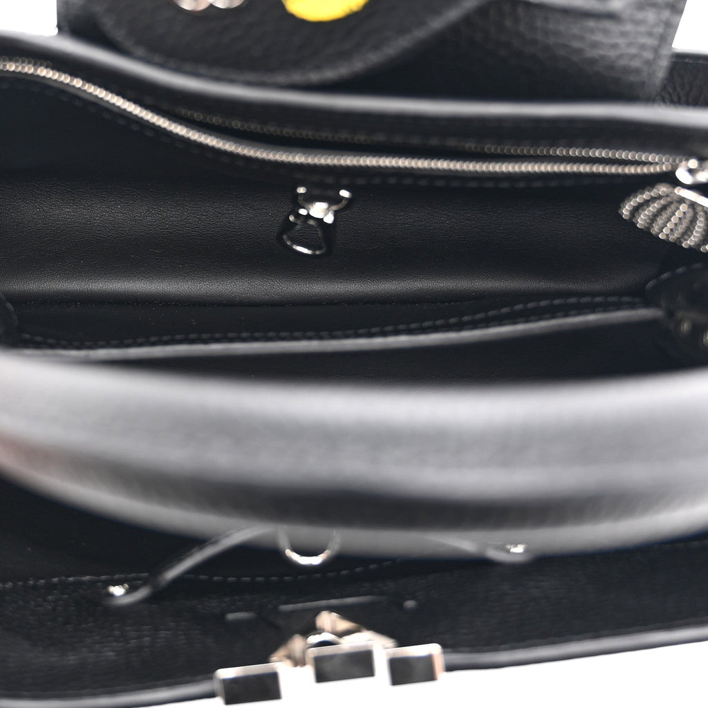 Louis Vuitton LV X YK Taurillon Capucine MM Black