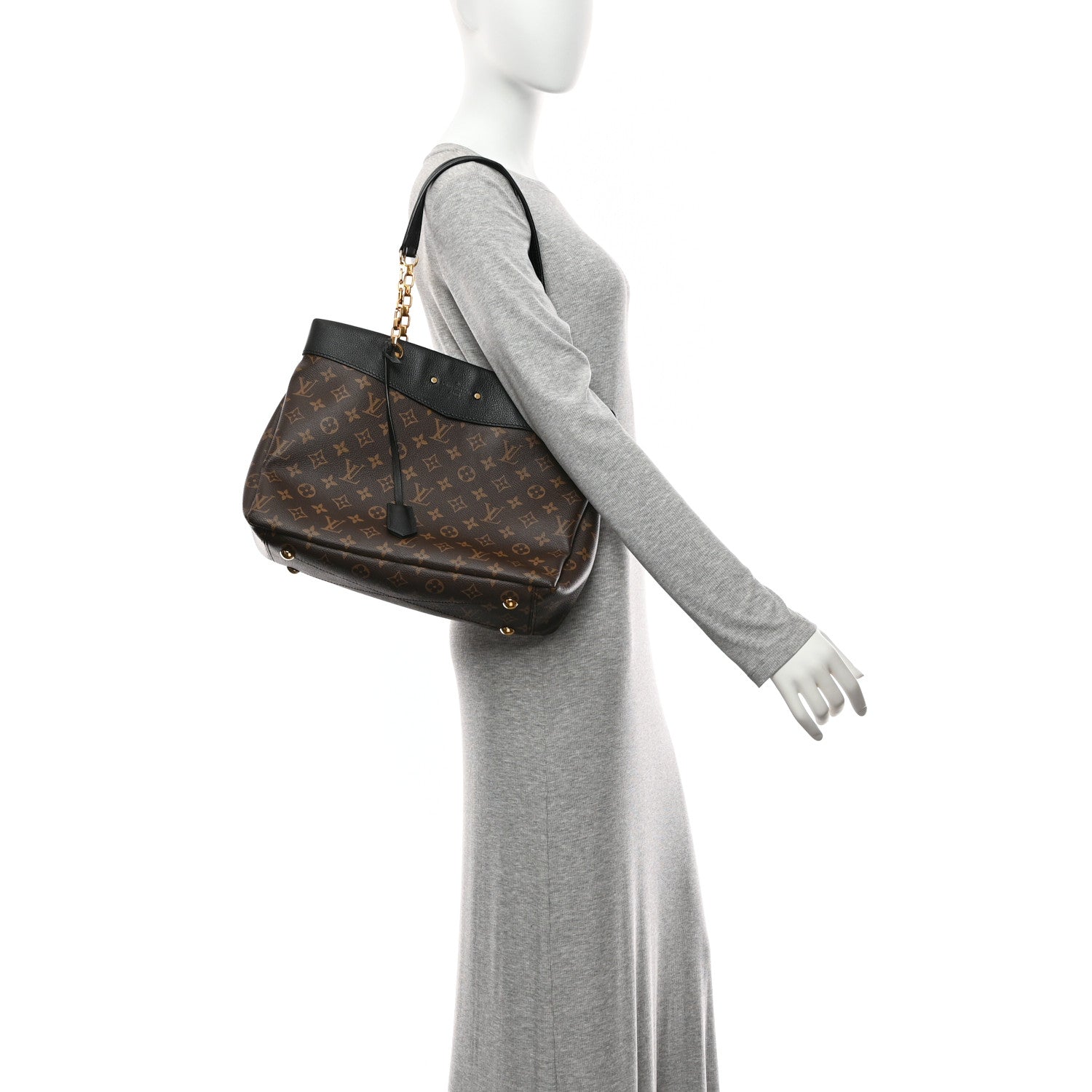 Louis Vuitton Monogram Pallas Shopper Black
