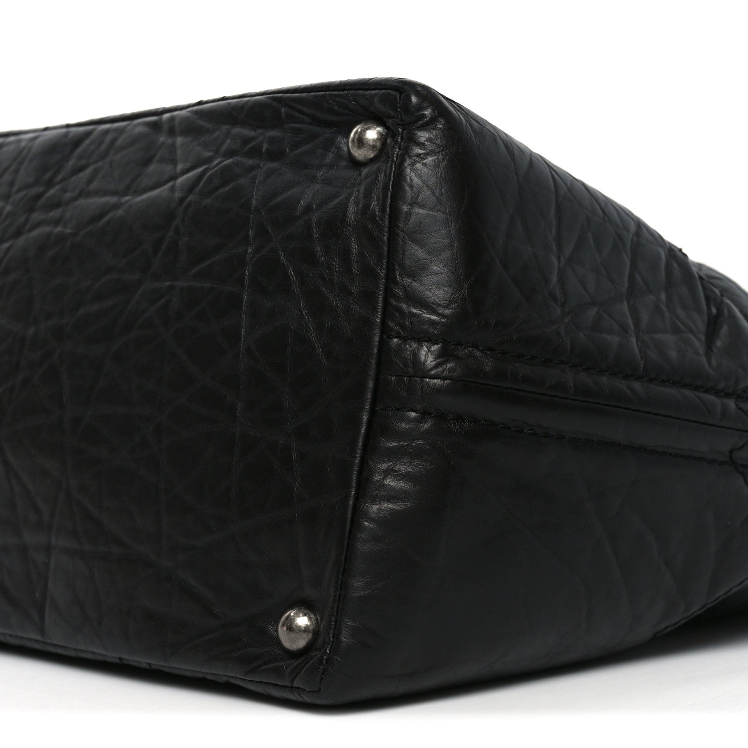 Chanel Aged Calfskin Small Shopping in Moscow Tote Black