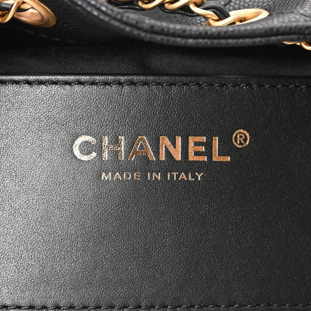 Chanel Caviar Quilted Mini Chanel 25 Handbag Black