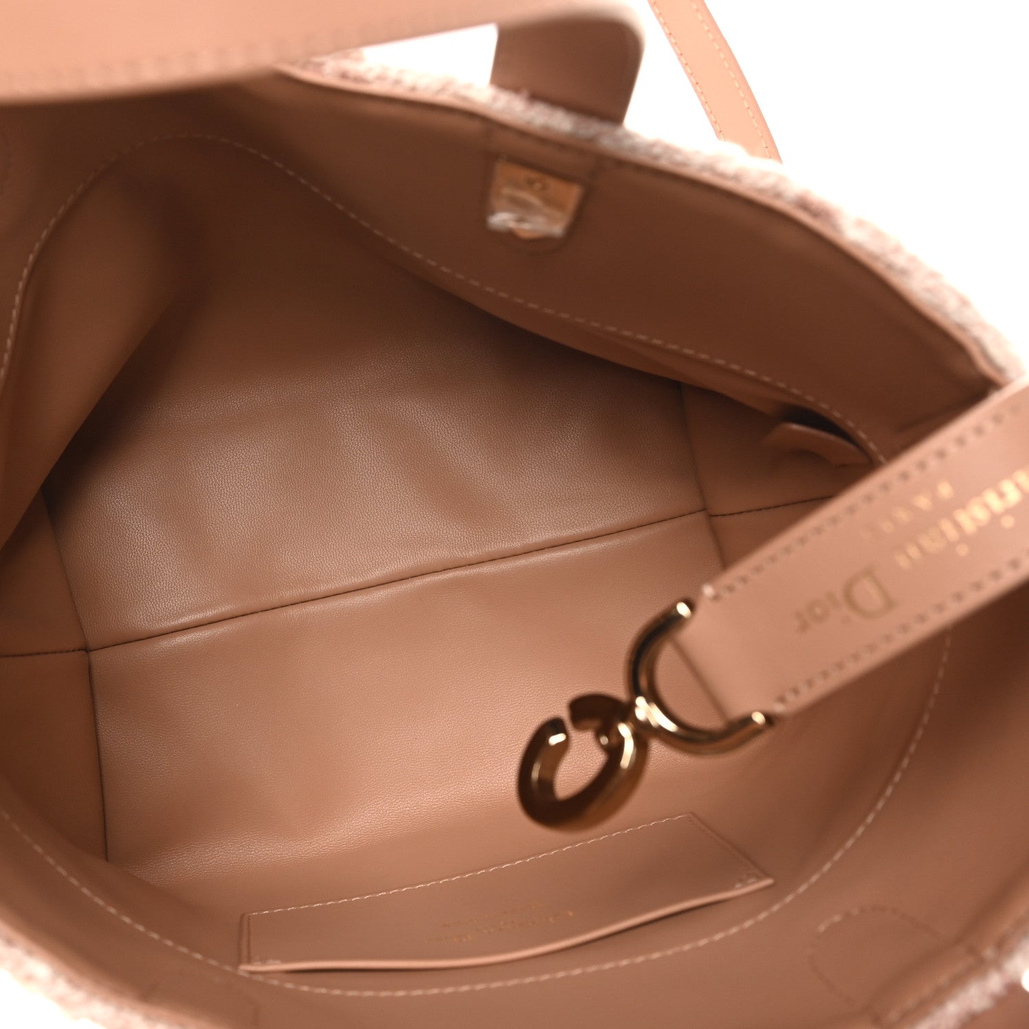 Christian Dior Tweed Cannage Small Vertical Toujours Rose des Vents