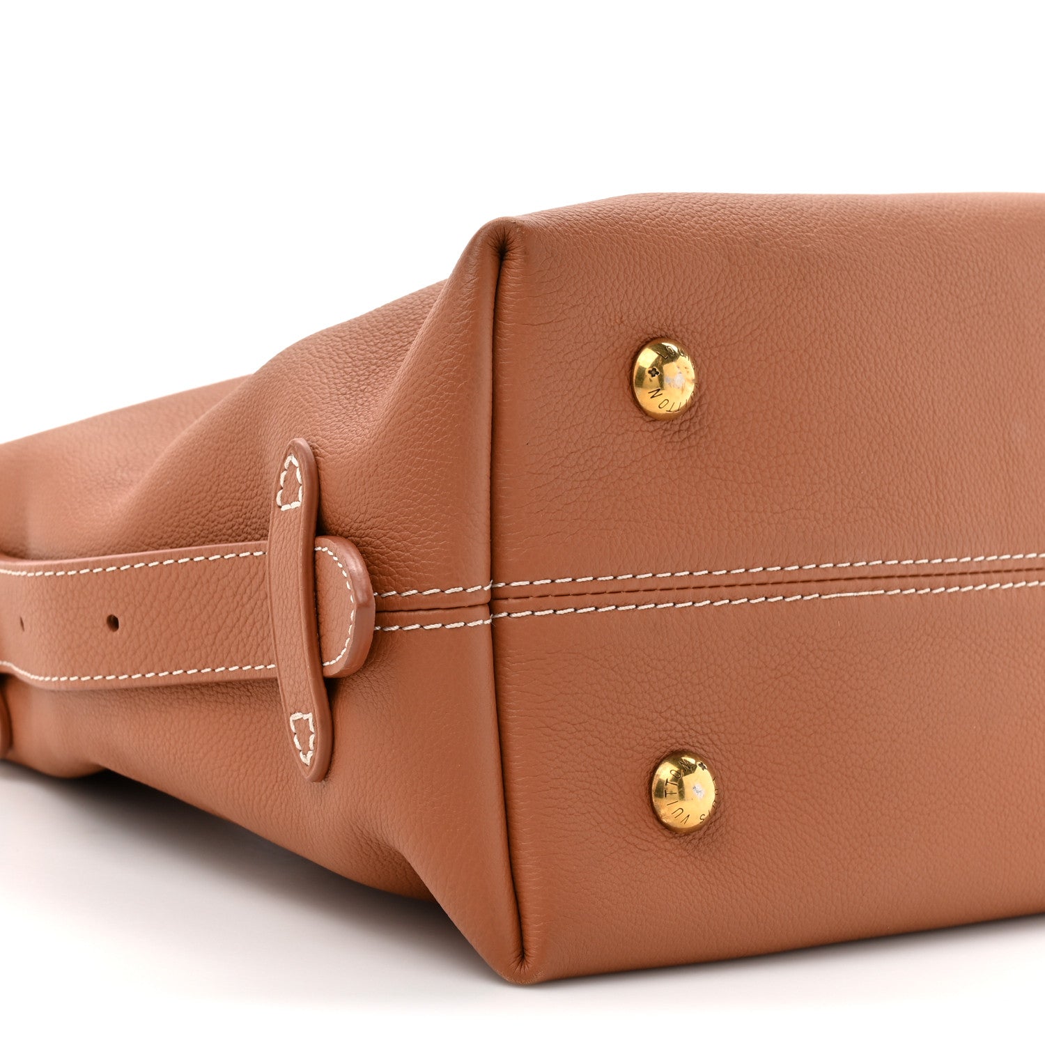 Louis Vuitton Grained Calfskin Low Key Hobo PM Cognac