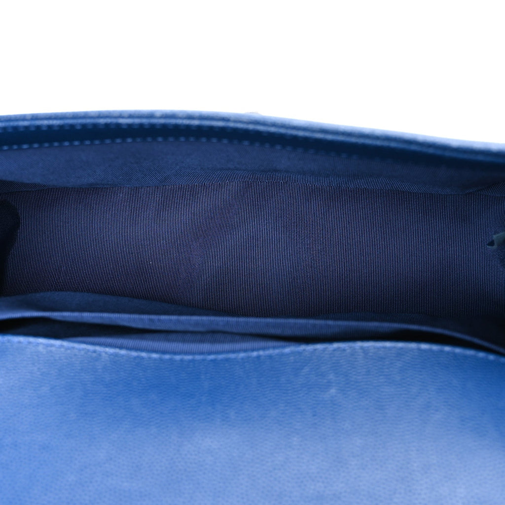 Chanel Caviar Quilted Medium Boy Flap Dark Blue