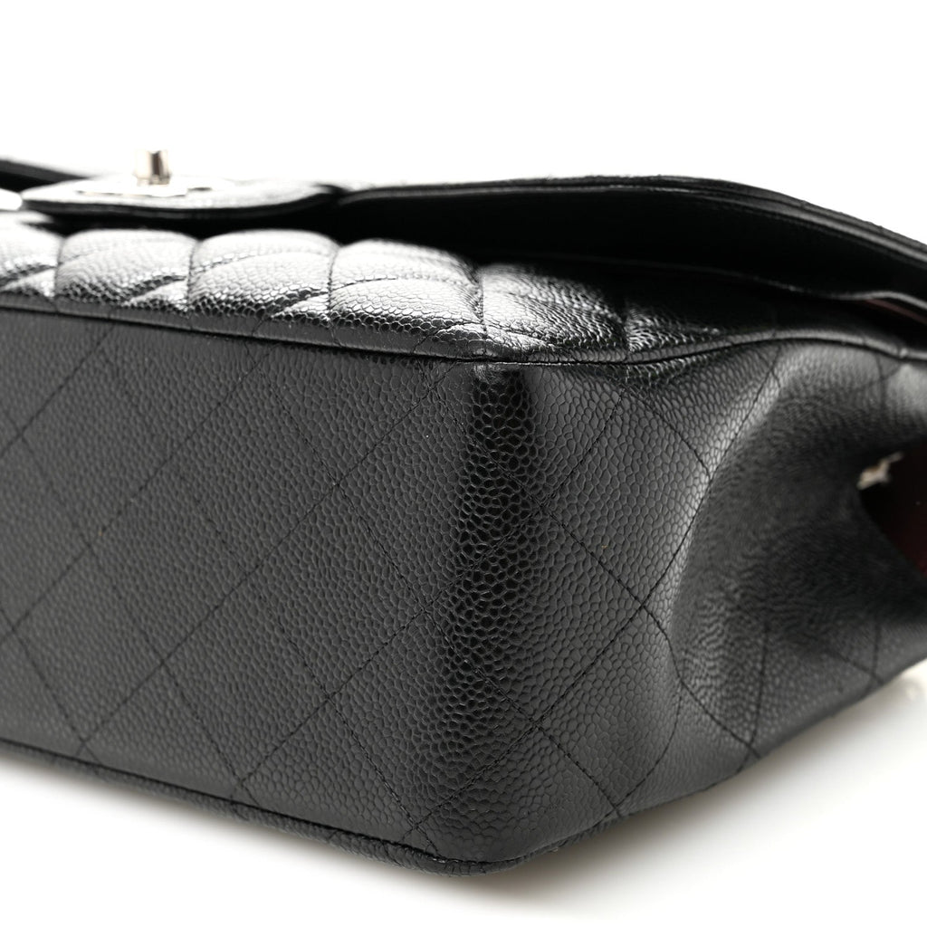 Chanel Caviar Quilted Jumbo Double Flap Black