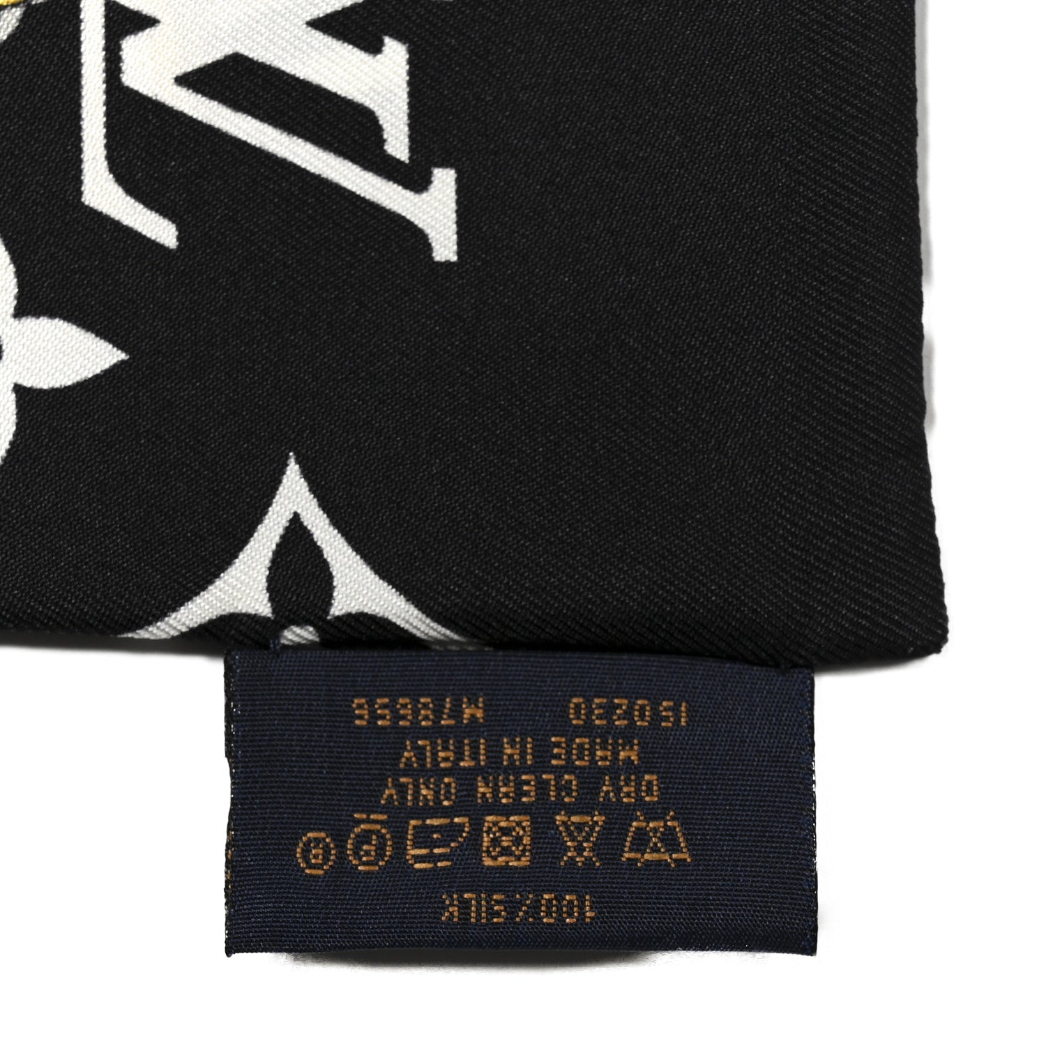 Louis Vuitton Silk Monogram Confidential Bandeau Black