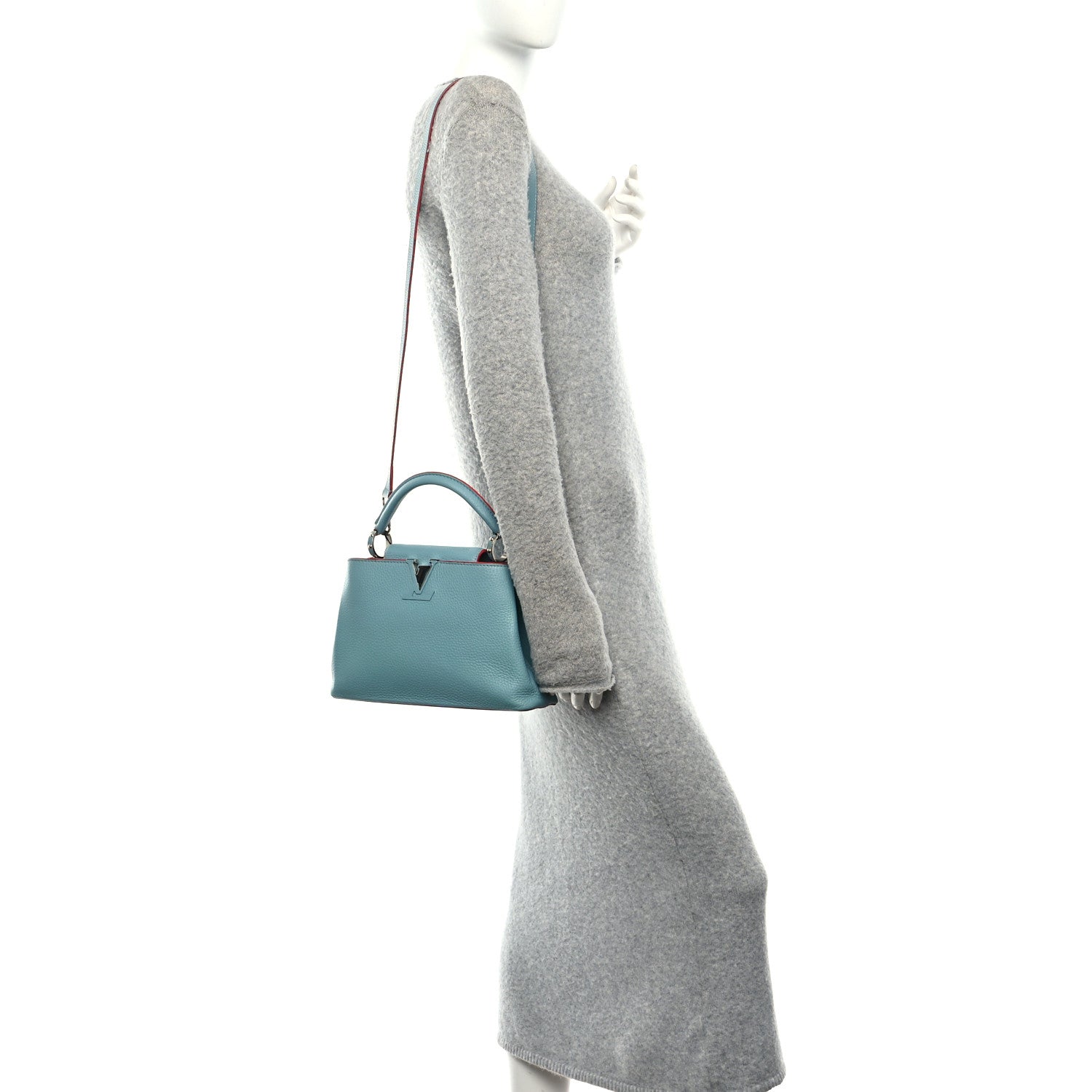 Louis Vuitton Taurillon Capucines BB Ciel